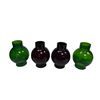 Image 1 : 4 Vintage Small Oil Lamp Chimneys: 2 Green 2 Red