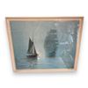 Image 1 : Vintage Framed Print "Night Mists" By Montague Dawson 1973