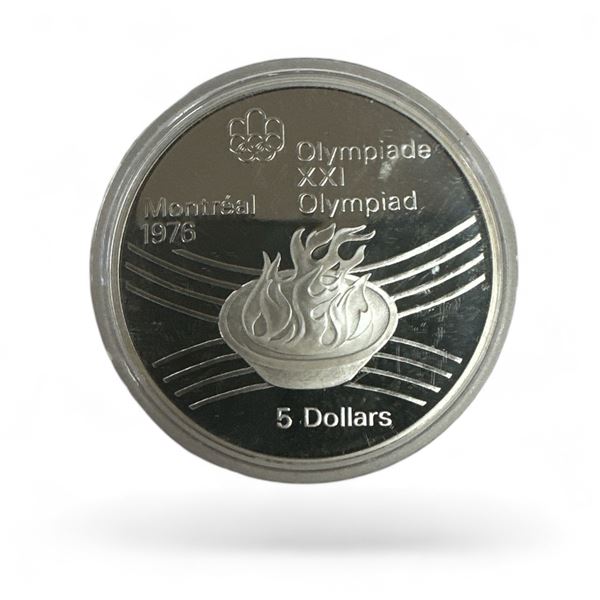 1976 Montreal Olympics $5 Silver Coin