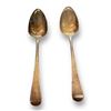 Image 1 : 2 Antique Silver (Lion Marked) Serving Spoons