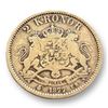 Image 1 : 1877 Sweden 2 Kronor Silver Coin
