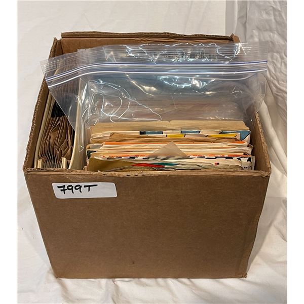 Assorted 45S Records: Frank Sinatra, Hank Snow, & More