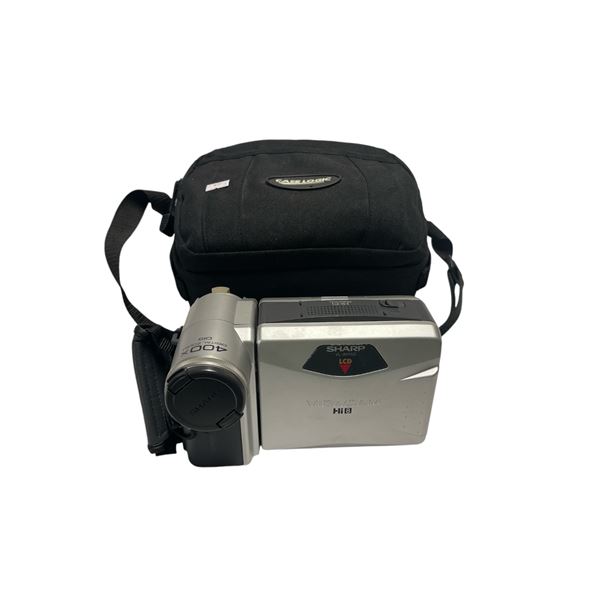 Sharp Vl-Ah150 Lcd View Cam Hi 8 With Case