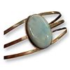 Image 3 : Vintage Silver 925 Bracelet With Blue Center Stone