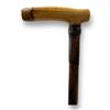 Image 2 : Vintage Bamboo Cane With Bone And Sterling Silver Mount