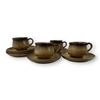 Image 2 : 10Pcs Of Denby Made In England Pottery Tea Cups And Plates