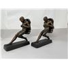 Image 1 : Pair Of Vintage Bronze Figural Men Bookends