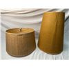 Image 1 : 2 Vintage Fabric Lined Lamp Shades