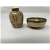 Image 2 : Assorted Vintage Miniature Chinaware: Salt+Pepper Shakers, Bowl, & More
