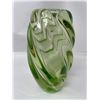 Image 1 : Vintage Lime Green Art Glass Vase