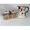 Image 1 : Wade Heath Double Biscuit Barrel & A Pitcher