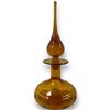 Image 2 : Brass Ashtray And Art Glass Decanter