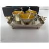Image 2 : Vintage Metal Miniature Pots & Ladles With Serving Tray In Original Case