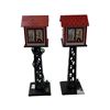 Image 1 : 2 Vintage Marx Tin Electric Train Watch Towers