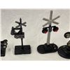 Image 8 : 10Pcs Of Vintage Model Train "Rail Road Crossing" Electric Signs