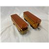 Image 2 : 2 Vintage Tin Lionel Lines Trains: Pullman 603 & Observation 604