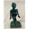 Image 2 : Vintage Green Painted Nude Woman Book End