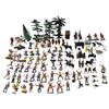 Image 2 : Bin Of Assorted Vintage Lead Toys: Natives Militia, Trees, & More
