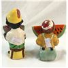 Image 2 : 2 Black Americana Ceramic Salt + Pepper Shakers