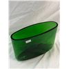 Image 2 : Vintage Green Art Glass Vase