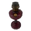 Image 2 : Rare Original Red Lincoln Draped Aladdin Oil Lamp