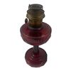 Image 3 : Rare Original Red Lincoln Draped Aladdin Oil Lamp