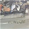 Image 2 : Vintage Original Oil On Canvas Painting By Gerard Legare "The Three Sister" Alta. Can