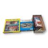 Image 1 : Assorted Model Train Items: Building Kit, Pier Set, And Court House Square Series
