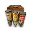 Image 1 : 8 Vintage Toy Log Building Canisters