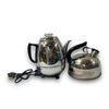 Image 1 : 2 Vintage Chrome Teapots: Revere Ware & General Electric P410A