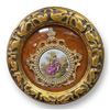 Image 2 : 5 Framed Vintage Art Pieces: Prints, Porcelain, Petit Point, & More