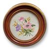 Image 3 : 5 Framed Vintage Art Pieces: Prints, Porcelain, Petit Point, & More