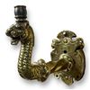 Image 2 : Vintage Brass Dragon Wall Light Sconce
