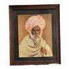 Image 1 : Framed Vintage 1934 Portrait Print Of Man Wearing Turban