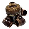 Image 1 : Vintage Glazed Ceramic Decanter With Shot Glasses