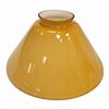 Image 1 : Vintage Orange + White Glass Cone Shaped Light Shade