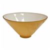 Image 2 : Vintage Orange + White Glass Cone Shaped Light Shade