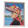 Image 1 : Vintage Framed Original Oil On Canvas Painting Signed Jp