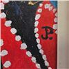 Image 2 : Vintage Framed Original Oil On Canvas Painting Signed Jp