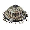 Image 1 : Vintage Stag Stain Glass Tassel Lamp Shade