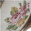 Image 3 : 2 Vintage Framed Petit Point Floral Art Pieces