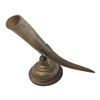 Image 1 : Vintage Carved Drinking Horn On Stand (Removeable From Stand)