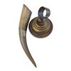 Image 2 : Vintage Carved Drinking Horn On Stand (Removeable From Stand)