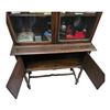 Image 2 : Vintage Glass Door Oak Display Cabinet