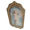 Image 1 : Vintage Print Of A Young Ballerina In Convex Glass Frame