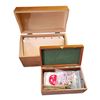 Image 2 : 2 Handmade Wooden Boxes (1 Full Of Assorted Buttons)