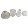 Image 1 : 3 Assorted Vintage Glass Lamp Shades: Frosted, Milk Glass, Clear Glass