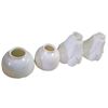 Image 1 : 4 Vintage Glass Lamp Shades: 2 Separate Matching Pairs