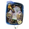 Image 1 : Large Bin Of Assorted Lamp Related Parts: Harps, Top Screws, Transitions, & More