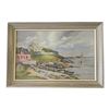 Image 1 : Vintage Framed Print House On The Shore Scene
